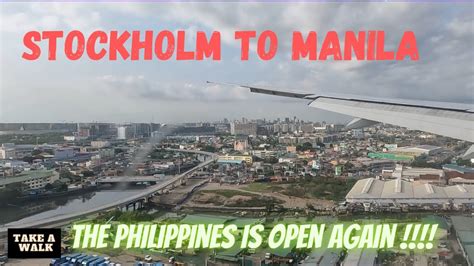 Stockholm, Sweden to Manila, Philippines .